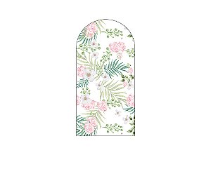 Painel De Festa Romano 1,00x2,00- Safari Flores e Folhas 065