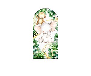 Painel De Festa Romano 1,00x2,00- Safari Animais Baby Cute 087