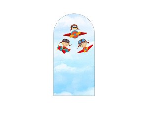 Painel De Festa Romano 1,00x2,00- Aviaozinhos Vermelhos 003