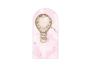 Painel De Festa Romano 1,00x2,00- Balão Rosa 009