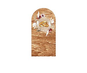 Painel De Festa Romano 1,00x2,00- Noivado Rústico Boho Floral 019
