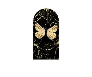 Painel De Festa Romano 1,00x2,00- Borboleta Asas Douradas 013