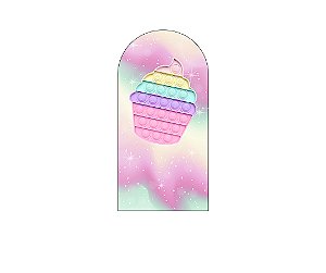 Painel De Festa Romano 1,00x2,00- CupCake Pop It 004