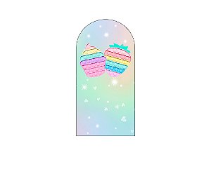 Painel De Festa Romano 1,00x2,00- Brinquedo Cup cake 008