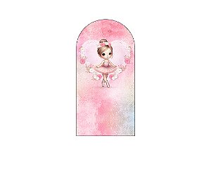 Painel De Festa Romano 1,00x2,00- Bailarina Cute Rosa 037