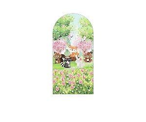 Painel De Festa Romano 1,00x2,00- Bosque Animais Fofinhos 020