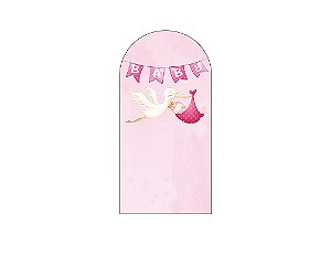 Painel De Festa Romano 1,00x2,00- Chá de Bebê Baby Rosa 018