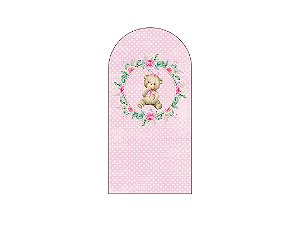 Painel De Festa Romano 1,00x2,00- Chá de Bebê Ursinha Floral 021