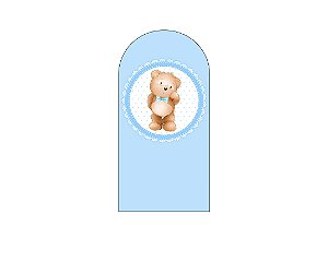 Painel De Festa Romano 1,00x2,00- Chá de Bebê Cute Azul 043