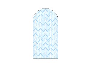 Painel De Festa Romano 1,00x2,00- Chá de Bebê Azul 057