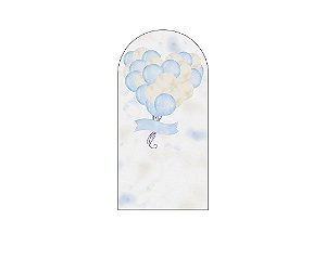 Painel De Festa Romano 1,00x2,00- Chá de Bebê Balões Aquarela 064
