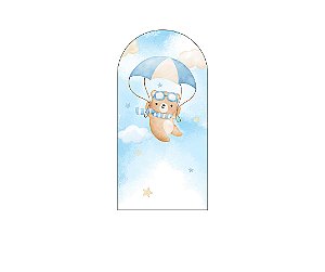 Painel De Festa Romano 1,00x2,00- Chá de Bebê Urso Aquarela 078