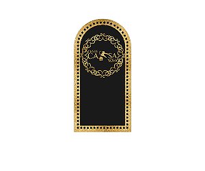 Painel De Festa Romano 1,00x2,00- Chá de Casa Nova Frame Dourado 010