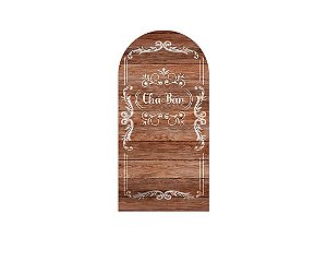 Painel De Festa Romano 1,00x2,00- Chá Bar Efeito Madeira 015