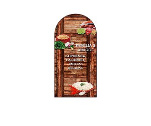 Painel De Festa Romano 1,00x2,00- Feijoada Brasileira 001