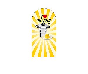 Painel De Festa Romano 1,00x2,00- I Love Cuscuz 006