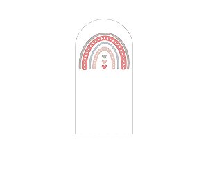 Painel Romano Veste Fácil 1,00x2,00 -  Arco Iris Boho 010