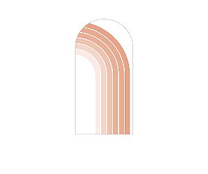 Painel Romano Veste Fácil 1,00x2,00 - Arcos Tons Terrosos 016