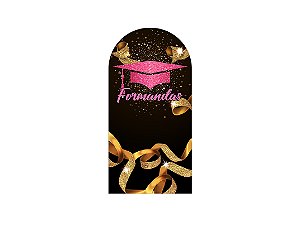 Painel Romano Veste Fácil 1,00x2,00 - Formatura Capelo Rosa 025