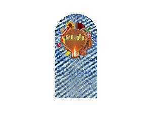 Painel Romano Veste Fácil 1,00x2,00 - Festa Junina Efeito Textura Jeans 005