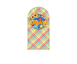 Painel Romano Veste Fácil 1,00x2,00 - Festa Junina Girassóis 048