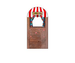 Painel Romano Veste Fácil 1,00x2,00 - Festa Junina Barraca de Doces 049
