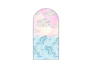 Painel Romano Veste Fácil 1,00x2,00 - Mar Rosa 010