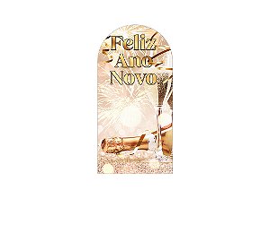 Painel Romano Veste Fácil 1,00x2,00 - Ano Novo Fogos Dourado 011
