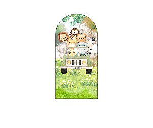 Painel Romano Veste Fácil 1,00x2,00 - Safari Animais no Bosque 006