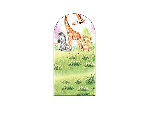 Painel Romano Veste Fácil 1,00x2,00 - Safari Animais Aquarela 017