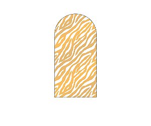 Painel Romano Veste Fácil 1,00x2,00 - Safari Estampa Animais Bege 023