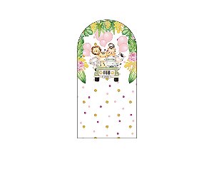 Painel Romano Veste Fácil 1,00x2,00 - Safari Animais e Balões 030