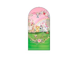 Painel Romano Veste Fácil 1,00x2,00 - Safari Rosa Aquarela 032
