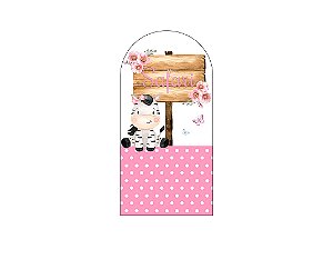Painel Romano Veste Fácil 1,00x2,00 - Safari Rosa com Poás 036