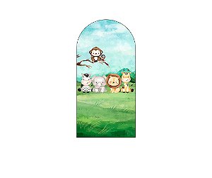 Painel Romano Veste Fácil 1,00x2,00 - Safari Animais Céu Azul 083