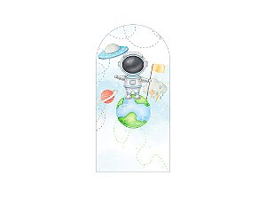 Painel Romano Veste Fácil 1,00x2,00 - Astronauta Aquarela Azul 015