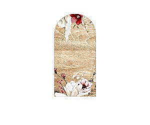 Painel Romano Veste Fácil 1,00x2,00 - Noivado Rústico Floral 020