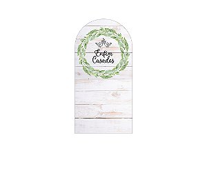 Painel Romano Veste Fácil 1,00x2,00 - Enfim Casados Efeito Madeira 024
