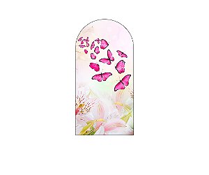Painel Romano Veste Fácil 1,00x2,00 - Borboletas Pink Voando 010