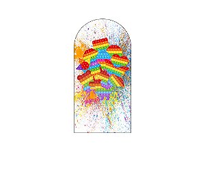 Painel Romano Veste Fácil 1,00x2,00 - Brinquedo Bolha Push Pop 006