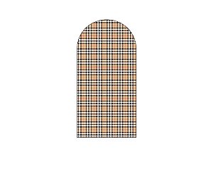 Painel Romano Veste Fácil 1,00x2,00 - Brinquedo Estampa Xadrez 011