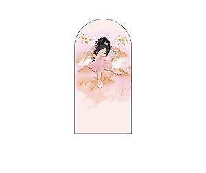 Painel Romano Veste Fácil 1,00x2,00 - Bailarina Arco-íris Efeito Glitter 007