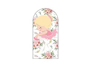 Painel Romano Veste Fácil 1,00x2,00 - Bailarina Floral Alongando 024