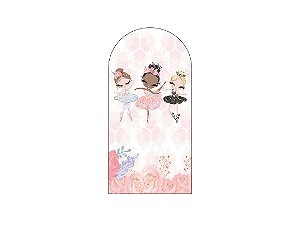 Painel Romano Veste Fácil 1,00x2,00 - Bailarinas Rosa Efeito Brilhos 032