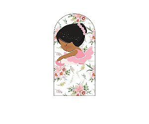 Painel Romano Veste Fácil 1,00x2,00 - Bailarina Floral Alongando 034
