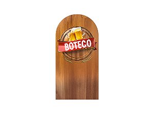 Painel Romano Veste Fácil 1,00x2,00 - Boteco Frame Efeito Madeira 014