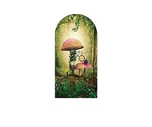 Painel Romano Veste Fácil 1,00x2,00 - Bosque com Cogumelos 004