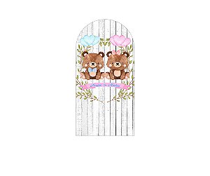 Painel Romano Veste Fácil 1,00x2,00 - Bosque Ursinhos Cute 008