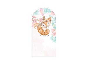 Painel Romano Veste Fácil 1,00x2,00 - Bosque Roposa Boho Aquarela 010