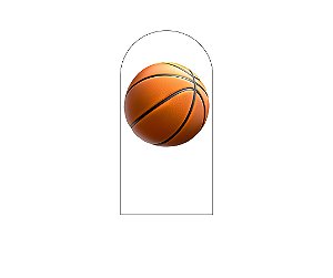 Painel Romano Veste Fácil 1,00x2,00 - Bola de Basquete 007